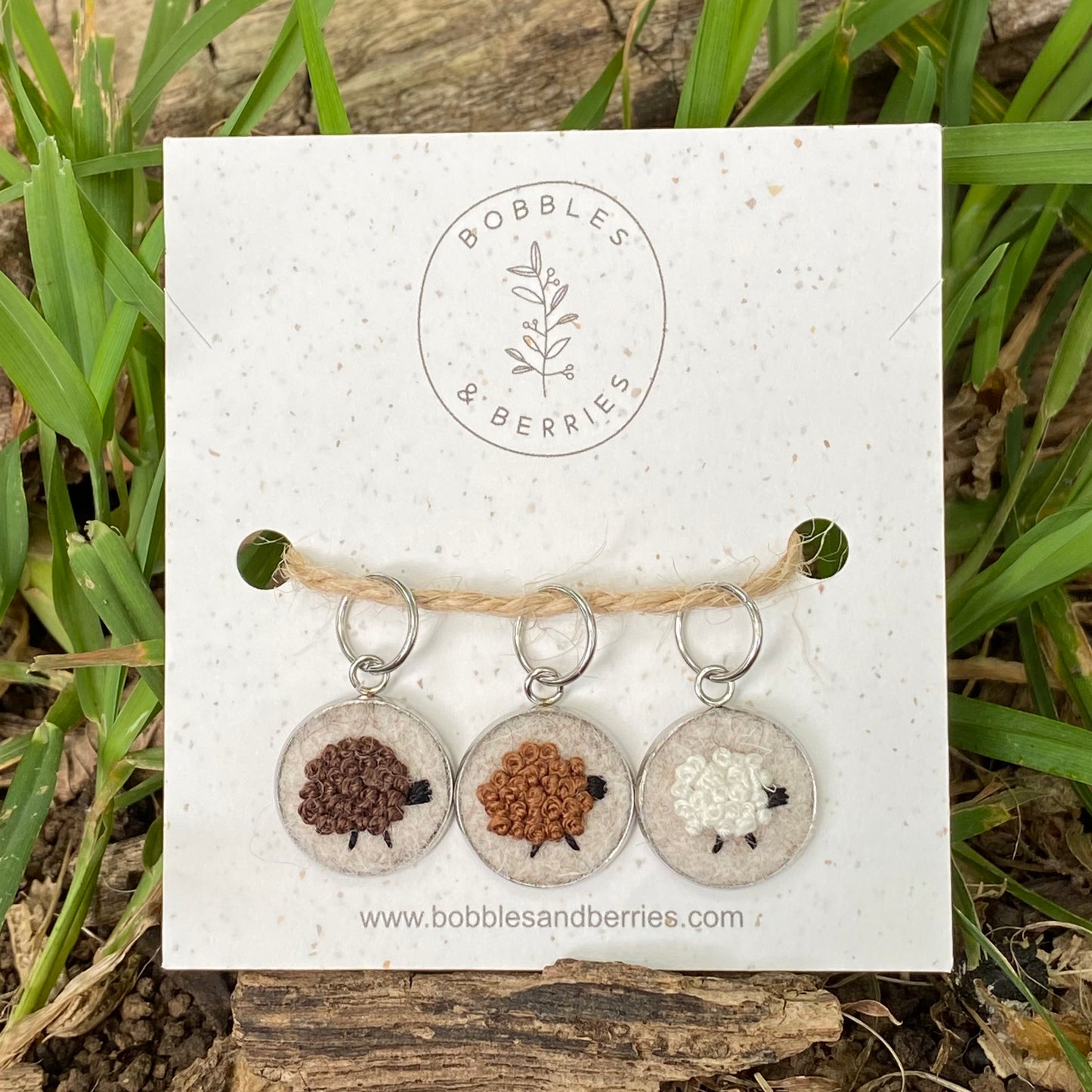 Shetland Sheep · Stitch Marker Set