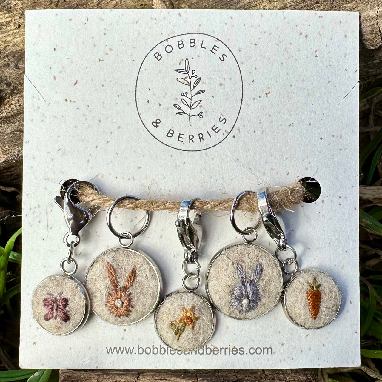 Spring in the Garden · Stitch Marker Set