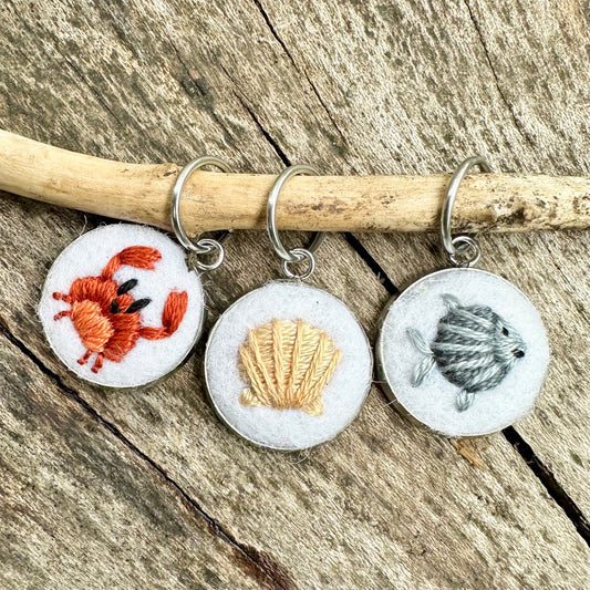 Coastal Chums · Stitch Marker Set