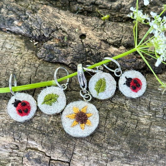 Summer Fields · Stitch Marker Set