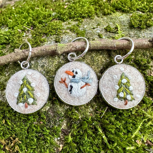 White Christmas · Stitch Marker Set