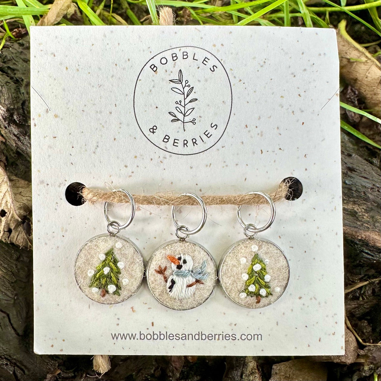 White Christmas · Stitch Marker Set