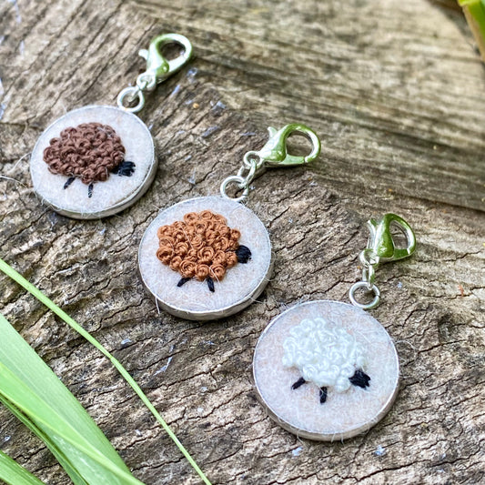 Shetland Sheep · Stitch Marker Set