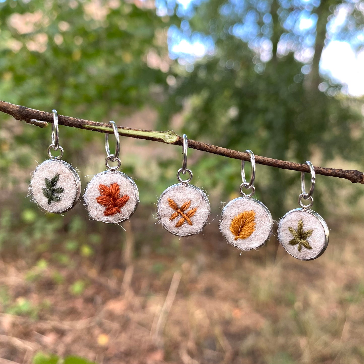 Autumn Foliage · Stitch Marker Set