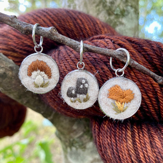 Mushrooms · Stitch Marker Set